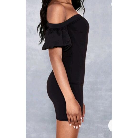 Mistress Rocks House of CB Black Off the Shoulder Corset Dress Size S - Picture 3 of 9